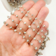 Silverite Rose Gold Plated Wire Chain.